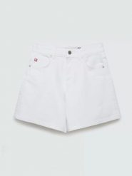 Szorty damskie jeansowe białe Soleil 815. Białe szorty damskie Big Star, na lato, bez wzorów, z denimu, klasyczne, z podwyższonym stanem. Za 159.99 zł.