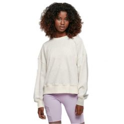 Bluza damska Urban Classics Oversized rainbow. Szare bluzy damskie Urban Classics, bez wzorów, bez kaptura. Za 221.50 zł.