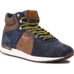 Sneakersy PEPE JEANS - Tinker Pro-Boot PMS30490 Navy 595. Brązowe półbuty na co dzień męskie Pepe Jeans, z jeansu, eleganckie, bez zapięcia. W wyprzedaży za 249.00 zł.