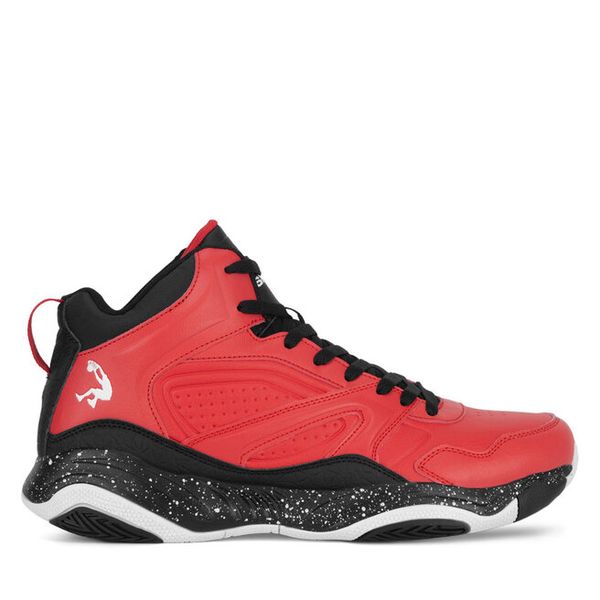 Buty do koszykówki SHAQ. Czerwone buty sportowe męskie Shaq, bez zapięcia, do koszykówki. Za 249.99 zł.