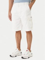 Guess Jeans Szorty materiałowe M6GD30 WGCV1 Écru Regular Fit. Szorty męskie Guess Jeans, m, z aplikacjami, z bawełny. Za 389.99 zł.