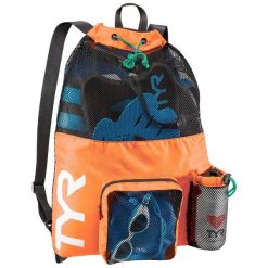 Torba Typu Mumia Tyr Big Mesh 40L – Pomarańczowa. Brązowe plecaki damskie TYR, bez wzorów, z meshu, sportowe. Za 722.77 zł.