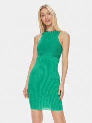 Marciano Guess Sukienka dzianinowa 4GGK08 5814Z Zielony Bodycon Fit. Zielone sukienki damskie Marciano Guess, z aplikacjami, z dzianiny, bez kołnierzyka, bez ramiączek, bodycon. Za 849.99 zł.
