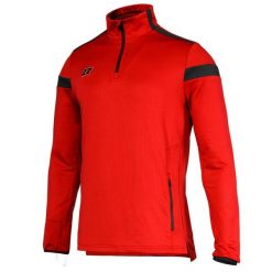 Bluza piłkarska dla dorosłych Zina Mid Delta PRO 2.0 Senior treningowa. Czerwone bluzy męskie Zina, m, bez wzorów, bez kaptura. Za 163.20 zł.