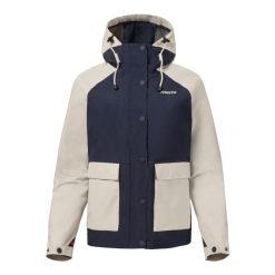 Klasyczna damska kurtka przeciwdeszczowa Musto Shore Wp. Białe kurtki sportowe damskie Musto, bez wzorów, bez kaptura, żeglarskie. Za 820.50 zł.