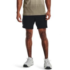 Szorty męskie UNDER ARMOUR UA VANISH WOVEN 6IN SHORTS. Czarne szorty męskie Under Armour, l, bez wzorów, biznesowe. Za 129.99 zł.