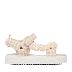 Sandały DeeZee. Brązowe sandały dziewczęce DeeZee, bez zapięcia. Za 89.99 zł.