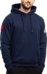 Bluza męska Ozoshi Jukon granatowa OZ93893 2XL. Bluzy męskie Ozoshi, m, bez wzorów, bez kaptura. Za 180.02 zł.