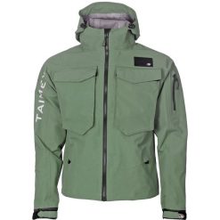 Kurtka wędkarska do brodzenia Taimen Ponoy Wading Jacket - Rosemary Green. Zielone kurtki męskie TAIMEN, m, bez wzorów, z materiału, biznesowe, bez kaptura. Za 499.99 zł.