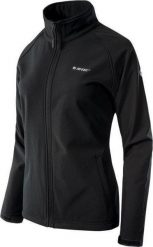 Hi-Tec SOFTSHELL LADY RIMAN BLACK/BLACK S. Czarne kurtki damskie Hi-tec, s, bez wzorów, z softshellu, bez kaptura. Za 117.20 zł.