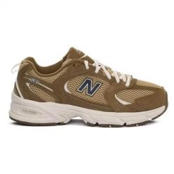 Buty do chodzenia damskie New Balance U530SCC. Brązowe obuwie sportowe damskie New Balance, z aplikacjami, z jeansu, trekkingowe. Za 904.00 zł.
