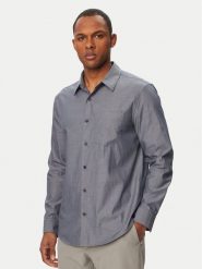 Calvin Klein Koszula LV04LG127G Niebieski Classic Fit. Niebieskie koszule męskie Calvin Klein, m, bez wzorów, z bawełny, bez kołnierzyka, bez ramiączek. Za 369.99 zł.