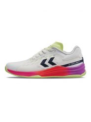 Buty halowe Hummel Topflight Pro. Białe obuwie sportowe damskie Hummel, bez wzorów, z gumy, do piłki ręcznej. Za 617.55 zł.