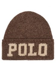 Polo Ralph Lauren Czapka 449959366003 Brązowy. Brązowe rękawiczki męskie Polo Ralph Lauren, na zimę, bez wzorów, z wełny. Za 519.99 zł.