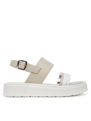 Calvin Klein Jeans Sandały V4A2-82053-0371A M Beżowy. Brązowe sandały dziewczęce Calvin Klein Jeans, z jeansu, bez zapięcia. Za 249.99 zł.