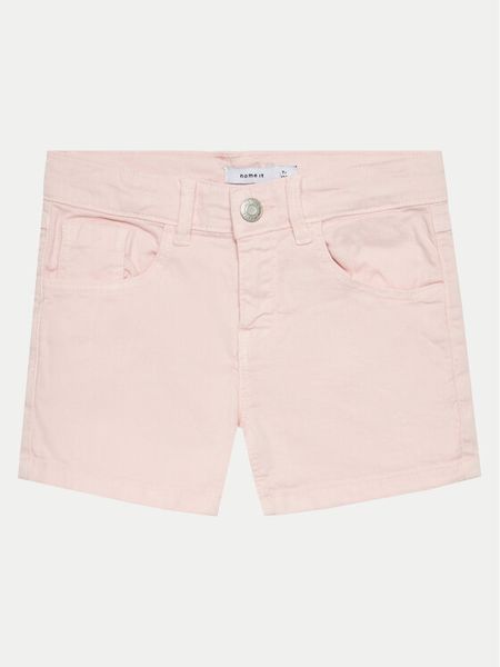 NAME IT Szorty jeansowe Nkfrose 13212157 Różowy Regular Fit. Czerwone spodenki dla dziewczynek Name it, bez wzorów, z bawełny. Za 109.99 zł.