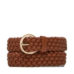 Pasek Damski DeeZee. Brązowe paski damskie DeeZee, bez wzorów. Za 49.99 zł.