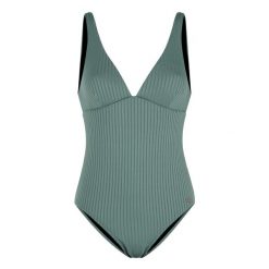 Kostium kąpielowy jednoczęściowy damski Protest Sashi. Zielone kostiumy jednoczęściowe damskie Protest, s, bez wzorów, sportowe, do pływania. Za 309.00 zł.