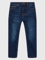 Guess Jeansy N2RA08 D4GV0 Niebieski Skinny Fit. Niebieskie jeansy dla chłopców Guess, z bawełny. Za 139.99 zł.