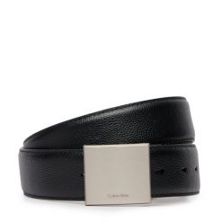 Pasek Calvin Klein. Czarne paski damskie Calvin Klein, bez wzorów. Za 289.99 zł.