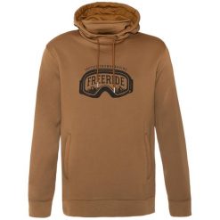 Bluza turystyczna męska Protest z kapturem i logo. Brązowe bluzy męskie Protest, m, bez wzorów, z kapturem. Za 349.99 zł.