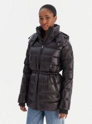 Tommy Hilfiger Kurtka puchowa Gloss WW0WW47355 Czarny Regular Fit. Czarne kurtki damskie Tommy Hilfiger, s, bez wzorów, z puchu, bez kaptura. Za 1,499.00 zł.