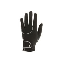 Rękawiczki Pro'Leather czarne. Czarne rękawiczki damskie FOUGANZA. Za 79.99 zł.