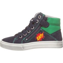 Skórzane sneakersy w kolorze granatowo-zielonym. Trampki i tenisówki chłopięce Richter. W wyprzedaży za 172.95 zł.