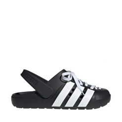 Klapki adidas Adilette Clog 2.0. Białe skarpety damskie Adidas, bez wzorów. Za 159.90 zł.