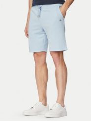 Gant Szorty sportowe 2009027 Niebieski jasny Regular Fit. Niebieskie krótkie spodenki sportowe męskie GANT, m, bez wzorów, z bawełny. Za 379.99 zł.