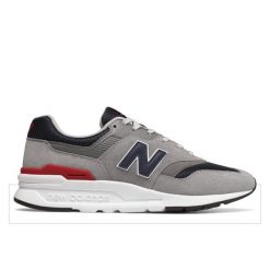Buty do chodzenia męskie New Balance 997. Szare buty sportowe męskie New Balance, z materiału, bez zapięcia, do biegania. Za 429.00 zł.