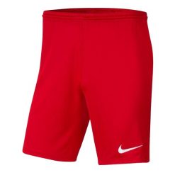 Męskie Spodenki Dry Park III. Czerwone szorty męskie Nike, m, bez wzorów, z materiału. Za 100.99 zł.