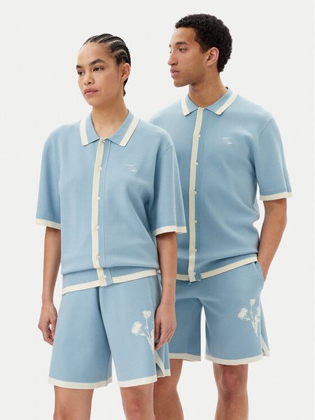 Filling Pieces Koszula 9129985 Niebieski Regular Fit. Niebieskie koszule męskie Filling Pieces, m, bez wzorów, z wiskozy, bez kołnierzyka, bez ramiączek. Za 509.99 zł.