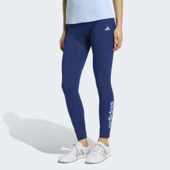 Legginsy fitness damskie ADIDAS. Niebieskie legginsy damskie Adidas, m, bez wzorów, z materiału. Za 129.99 zł.