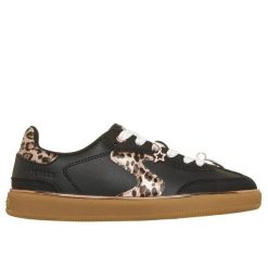 Buty sportowe damskie Skechers Hotshot Leopard Fame. Czarne obuwie sportowe damskie Skechers, z aplikacjami, z gumy. Za 260.00 zł.