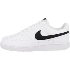 Buty męskie sportowe do chodzenia Nike COURT VISION LO NN. Białe buty sportowe męskie Nike, z materiału, bez zapięcia, trekkingowe, nike court. Za 299.99 zł.