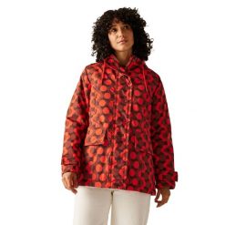 Kobiety/Panie Orla Kiely Kwiatowy Średniej Długości Wodoodporna Kurtka. Czerwone kurtki damskie Regatta, m, bez wzorów, z materiału, z kapturem. Za 224.99 zł.