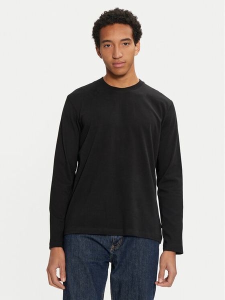 Sisley Longsleeve 3B7SS1045 Czarny Regular Fit. Czarne bluzki z długim rękawem męskie Sisley, m, bez wzorów, z bawełny, bez kołnierzyka. Za 89.99 zł.