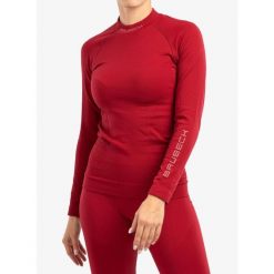 Bluza termoaktywna damska Brubeck Extreme Thermo Sweatshirt. Czerwone bluzy sportowe damskie Brubeck, bez wzorów, bez kaptura, do biegania. Za 188.99 zł.