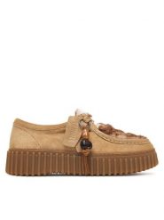 Clarks Półbuty Torhill Bee 26327766 Beżowy. Brązowe półbuty damskie Clarks, bez wzorów, ze skóry, bez obcasa, na płaskiej podeszwie, bez zapięcia. Za 479.99 zł.