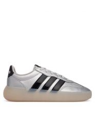 Adidas Sneakersy Barreda Decode JR7224 Srebrny. Szare buty sportowe dziewczęce Adidas, bez wzorów, ze skóry, bez zapięcia. Za 239.99 zł.