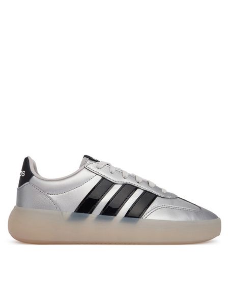 Adidas Sneakersy Barreda Decode JR7224 Srebrny. Szare buty sportowe dziewczęce Adidas, bez wzorów, ze skóry, bez zapięcia. Za 165.99 zł.