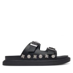 Klapki Just Cavalli. Czarne klapki męskie Just Cavalli. Za 829.99 zł.