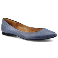 Granatowe Baleriny Maciejka Eleganckie Buty. Niebieskie baleriny damskie Maciejka, na wiosnę, bez wzorów, z jeansu, biznesowe, bez obcasa, na płaskiej podeszwie. Za 189.00 zł.