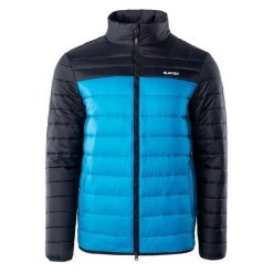 Kurtka Ocieplana Męska Montano. Niebieskie kurtki sportowe męskie Hi-tec, m, bez wzorów, z puchu, trekkingowe. Za 265.99 zł.