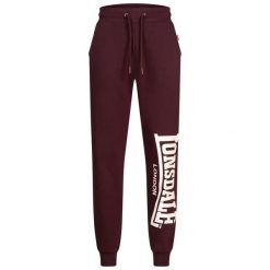 Spodnie do biegania Lonsdale Logo Large. Brązowe spodnie sportowe męskie Lonsdale, l, bez wzorów, z dresówki, do biegania. Za 228.50 zł.