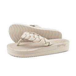 Japonki basenowe damskie Flip Flop Comfy Weave. Brązowe obuwie sportowe damskie Flip Flop, bez wzorów. Za 123.05 zł.