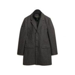 Płaszcz Superdry Town. Szare płaszcze męskie Superdry., xl, bez wzorów, prążkowane, eleganckie, bez kaptura. Za 1,148.40 zł.