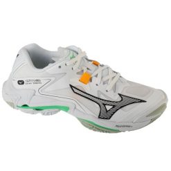 Buty do siatkówki unisex, Wave Lightning Z8. Białe buty sportowe męskie Mizuno, bez zapięcia, do siatkówki, mizuno wave. W wyprzedaży za 584.00 zł.