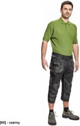 DAYBORO spodnie 3/4 - męskie spodnie 3/4 robocze, odblaskowe elementy, 100 % TRIFIBETEX - czarny 60. Czarne krótkie spodenki sportowe męskie CERVA, m, bez wzorów. Za 191.72 zł.